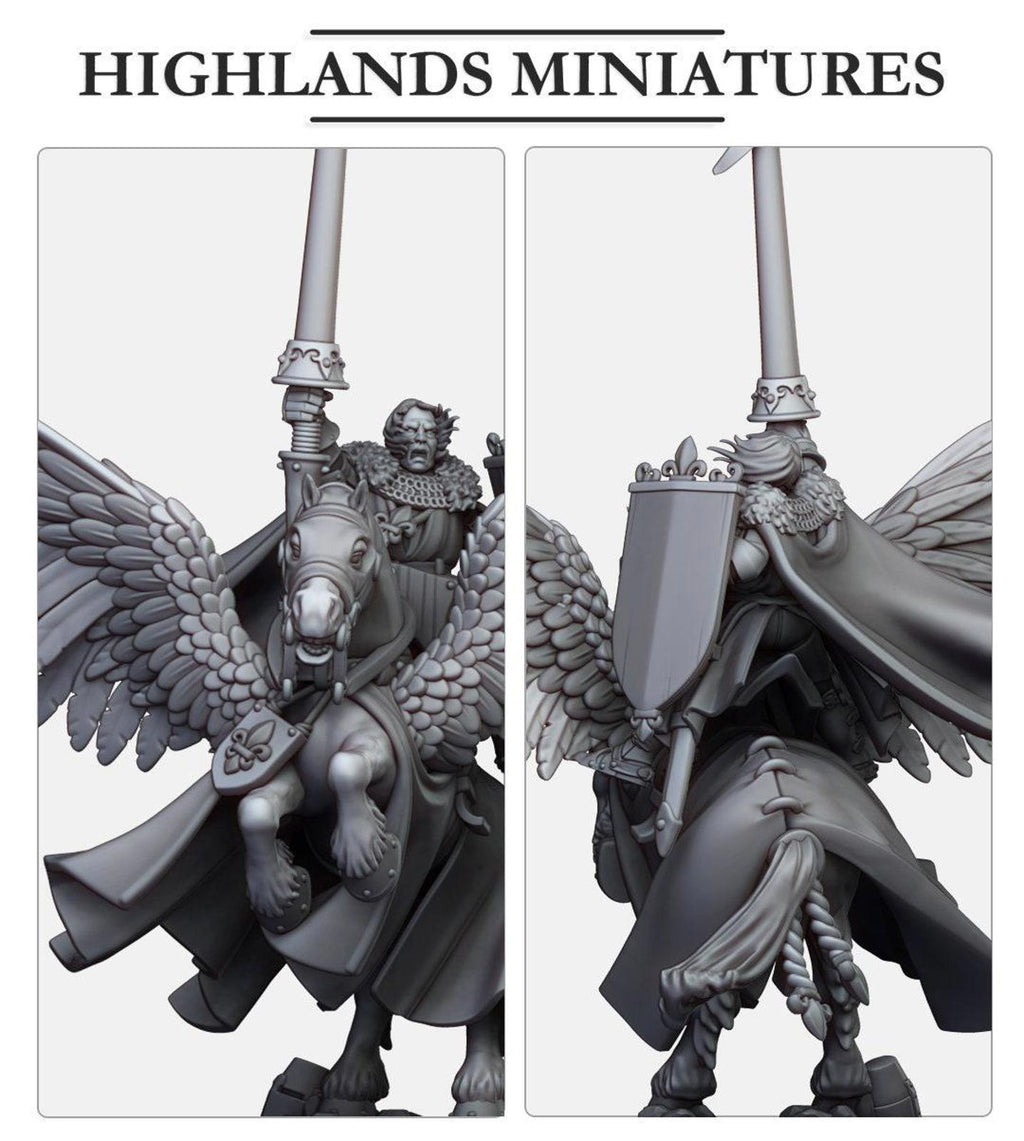Gallia Duke on Pegasus | Highlands Miniatures