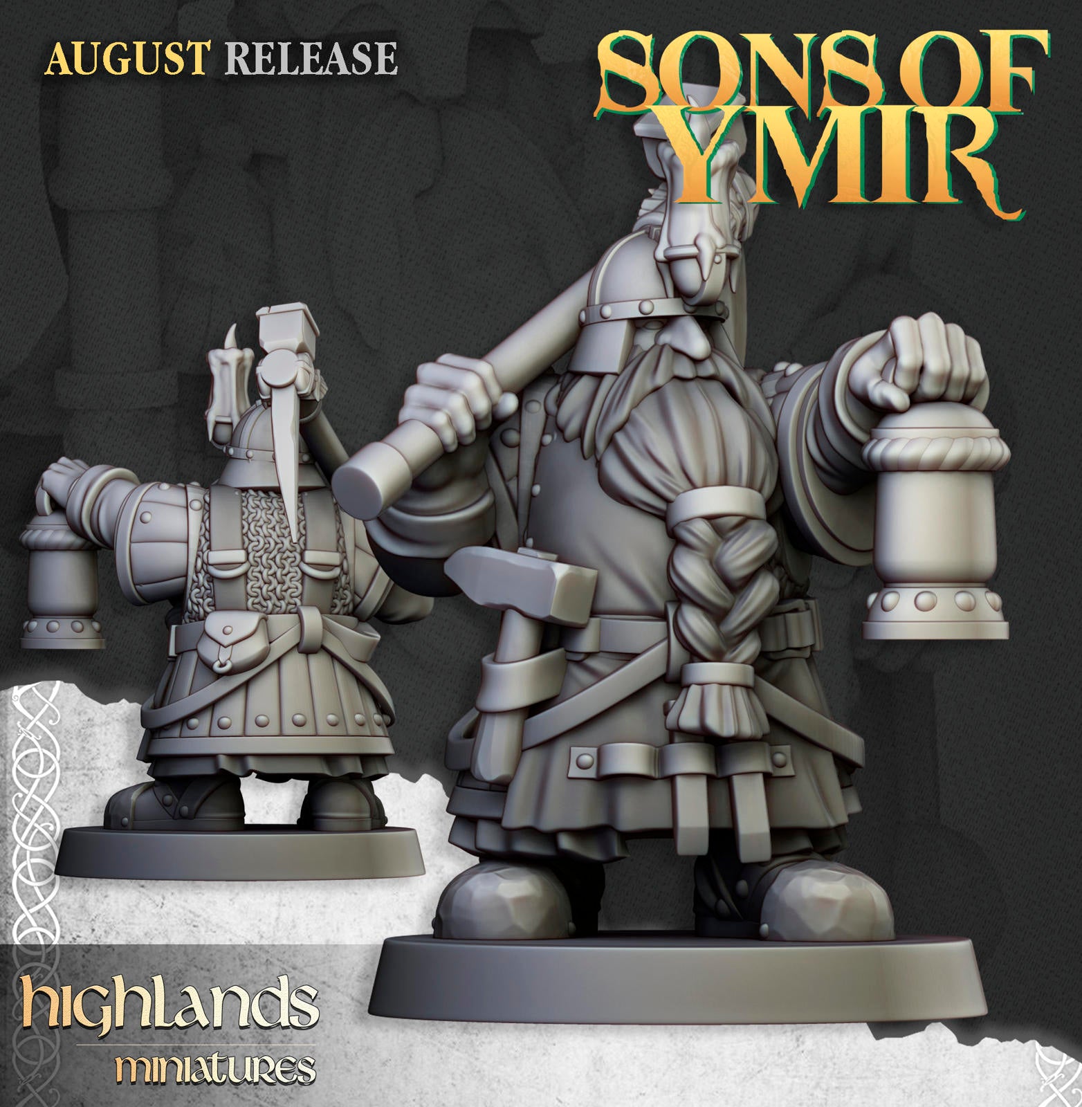 Dwarf Miners - Highlands Miniatures