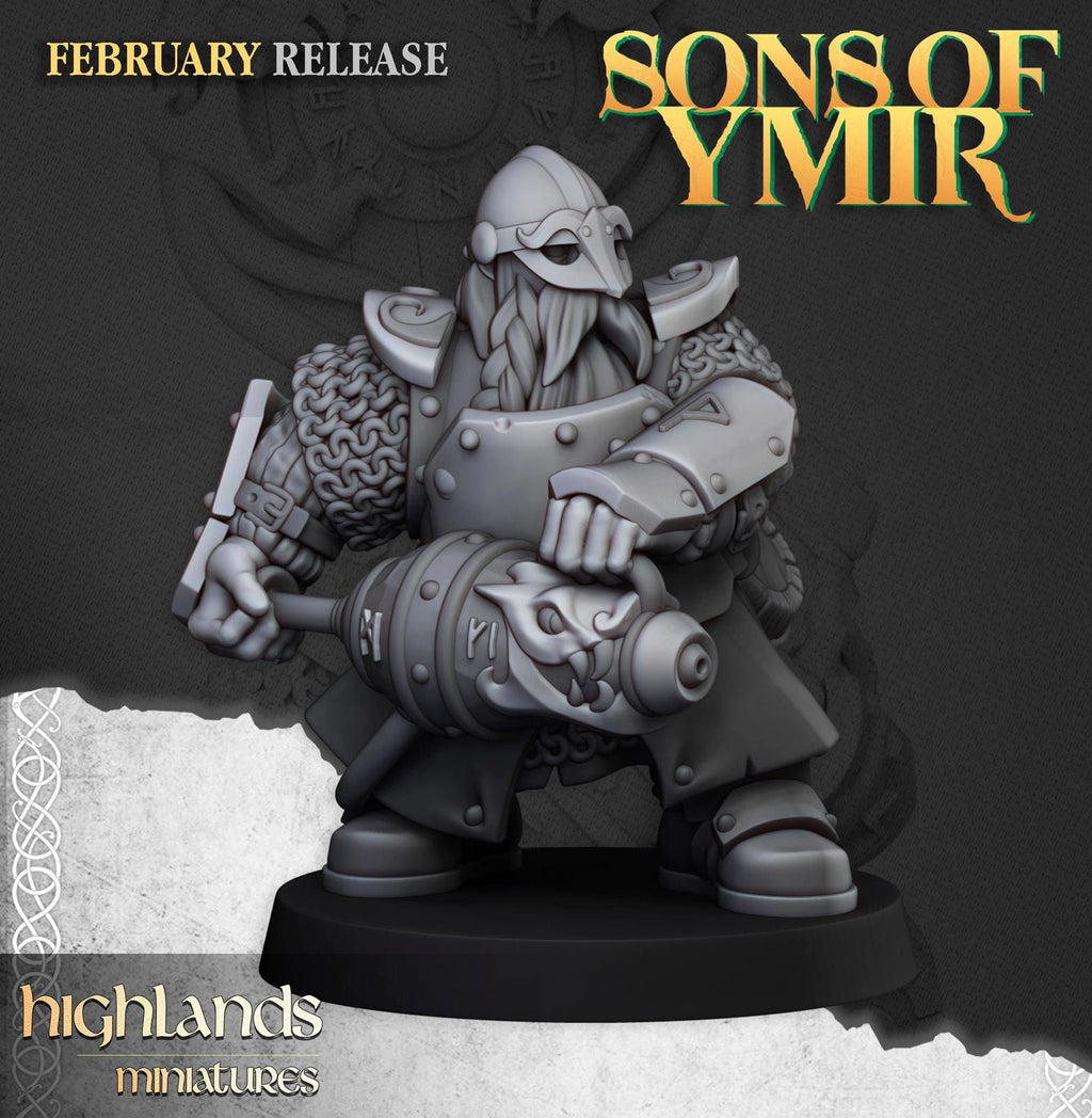 Dwarf Firespitters Dwarfs - Highlands Miniatures