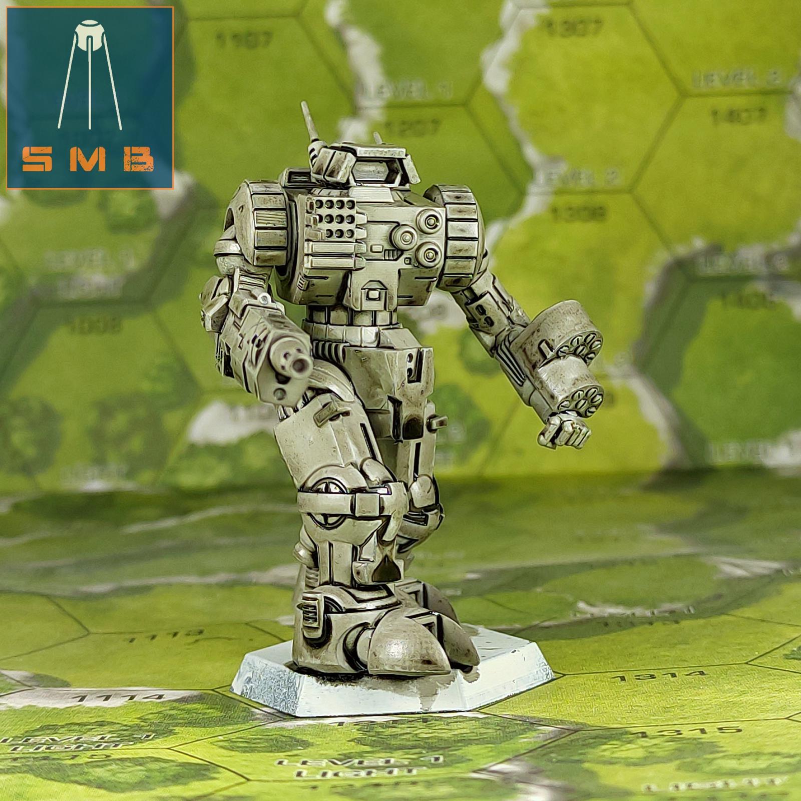 Highlander IIC | Sir Mortimer Bombito | American Mecha | Compatible with BT and other 6mm Tabletop Wargames