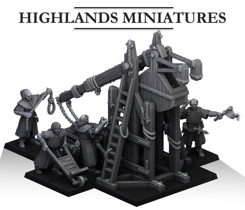 Gallia Trebuchet with crew | Highlands Miniatures