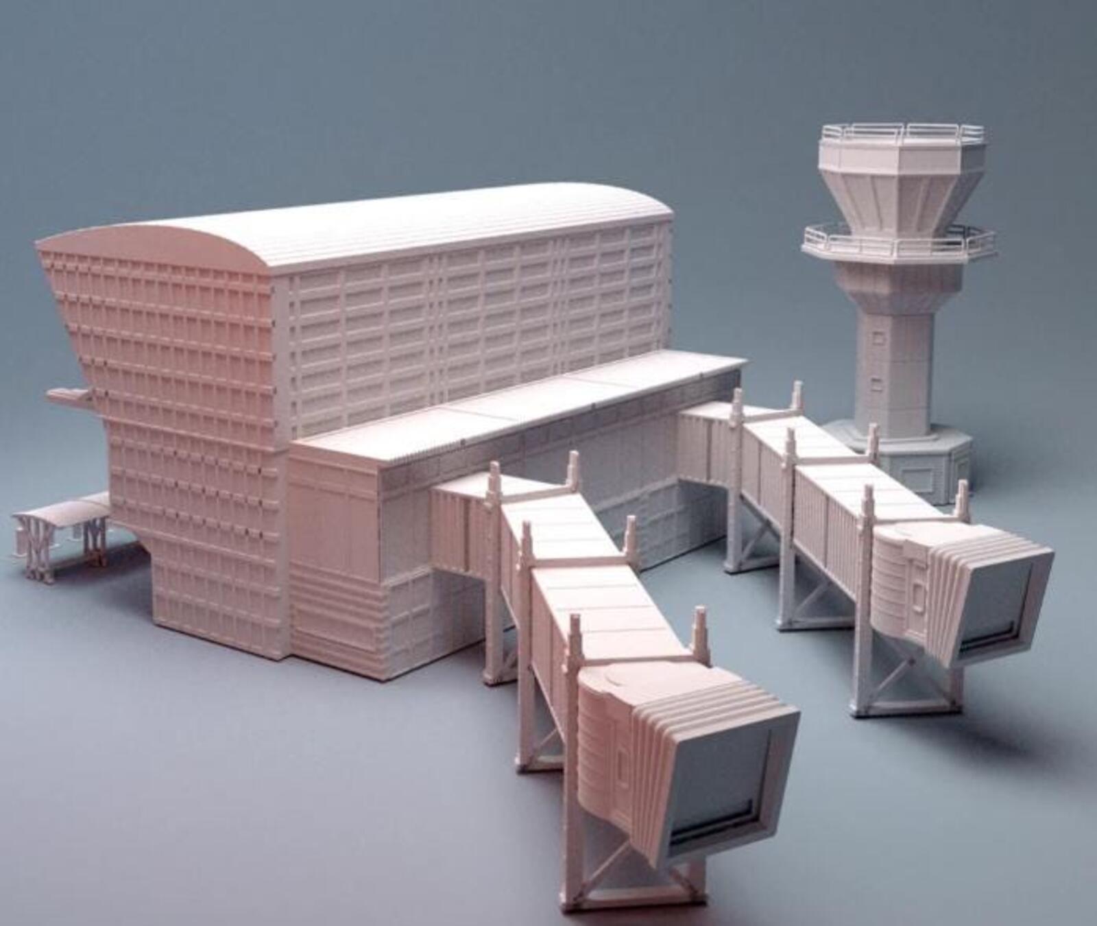 Airport Terminal Set – Modern City Building for MCP – Corvus Games Terrain