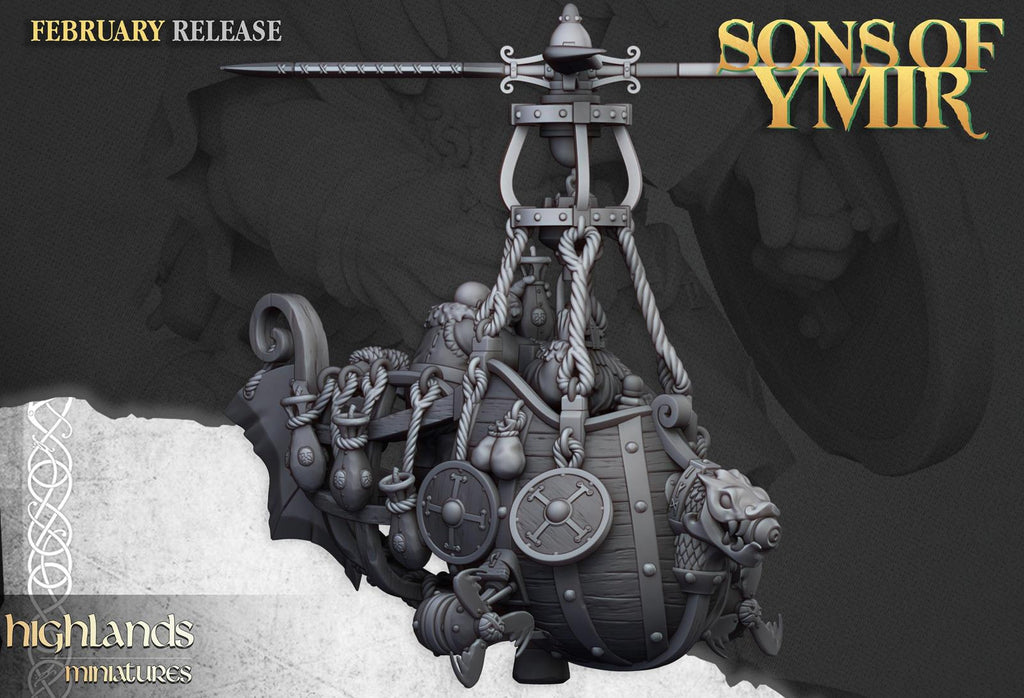 Dwarf Flying Machine - Highlands Miniatures