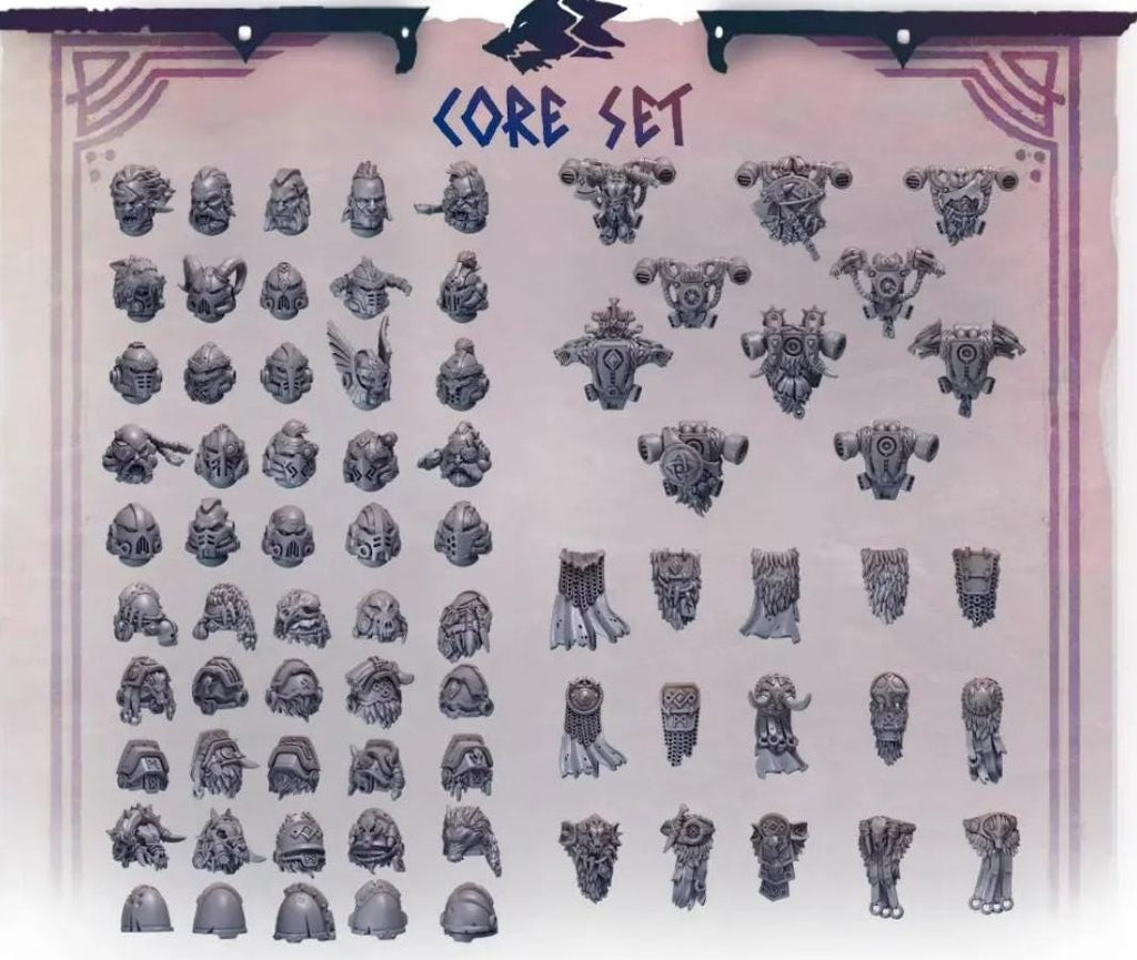 Primal Hounds Core Set | Tabletop Miniature Wargaming Grim-Dark Sci-Fi  Proxy