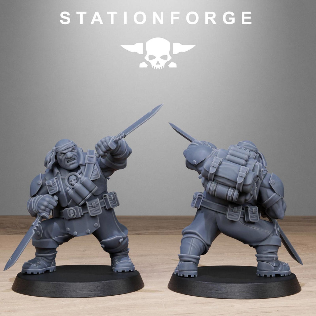 Grim Guard Jungle Fighter Mutants - set of 10