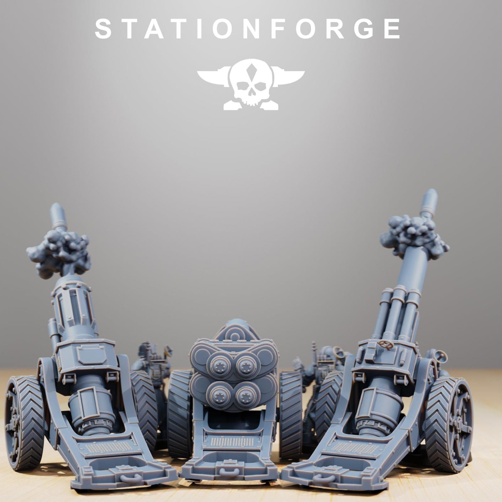 Grim Guard Light Artillery Quad/ Long barrel