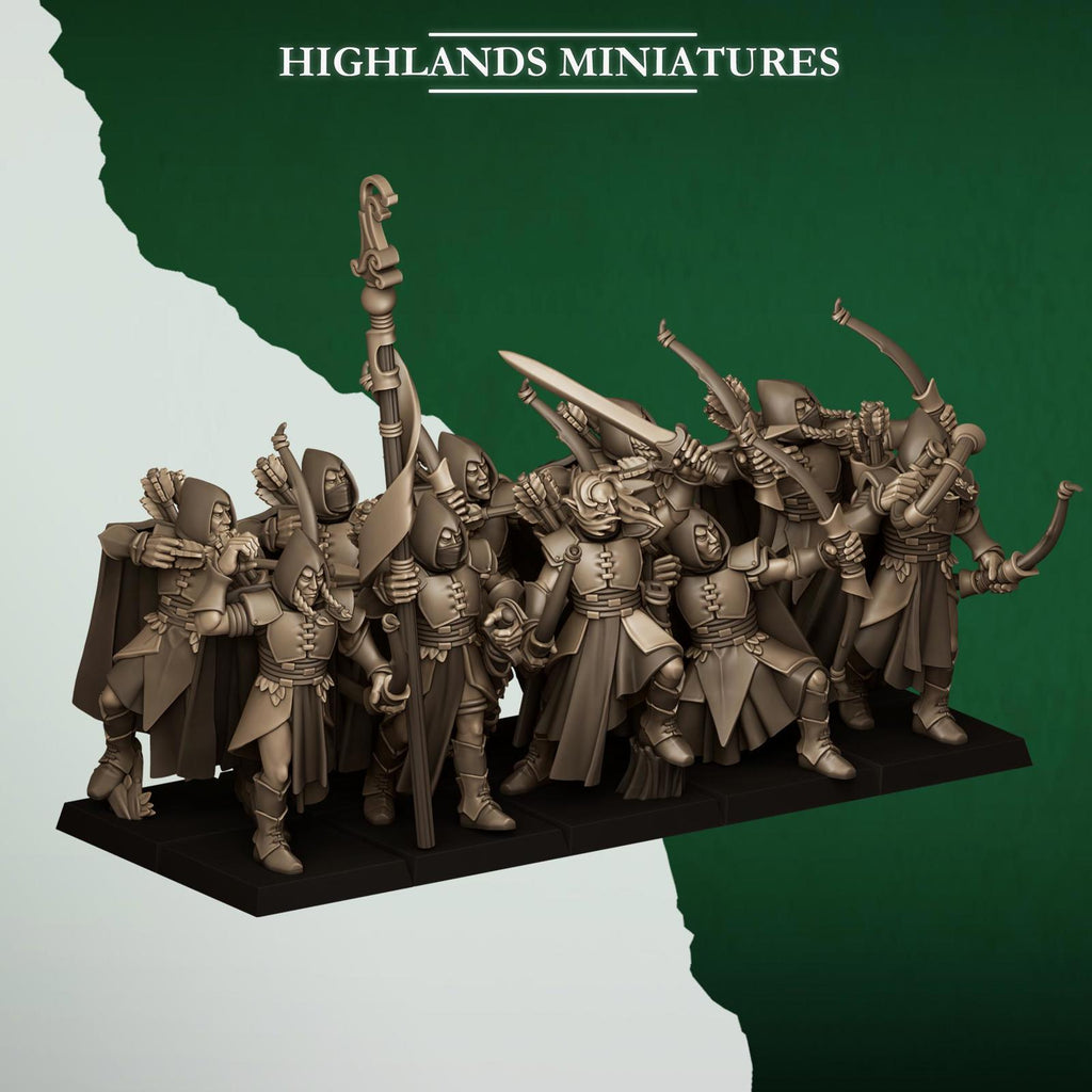 Feral Archers, Feral Elves - Highlands Miniatures