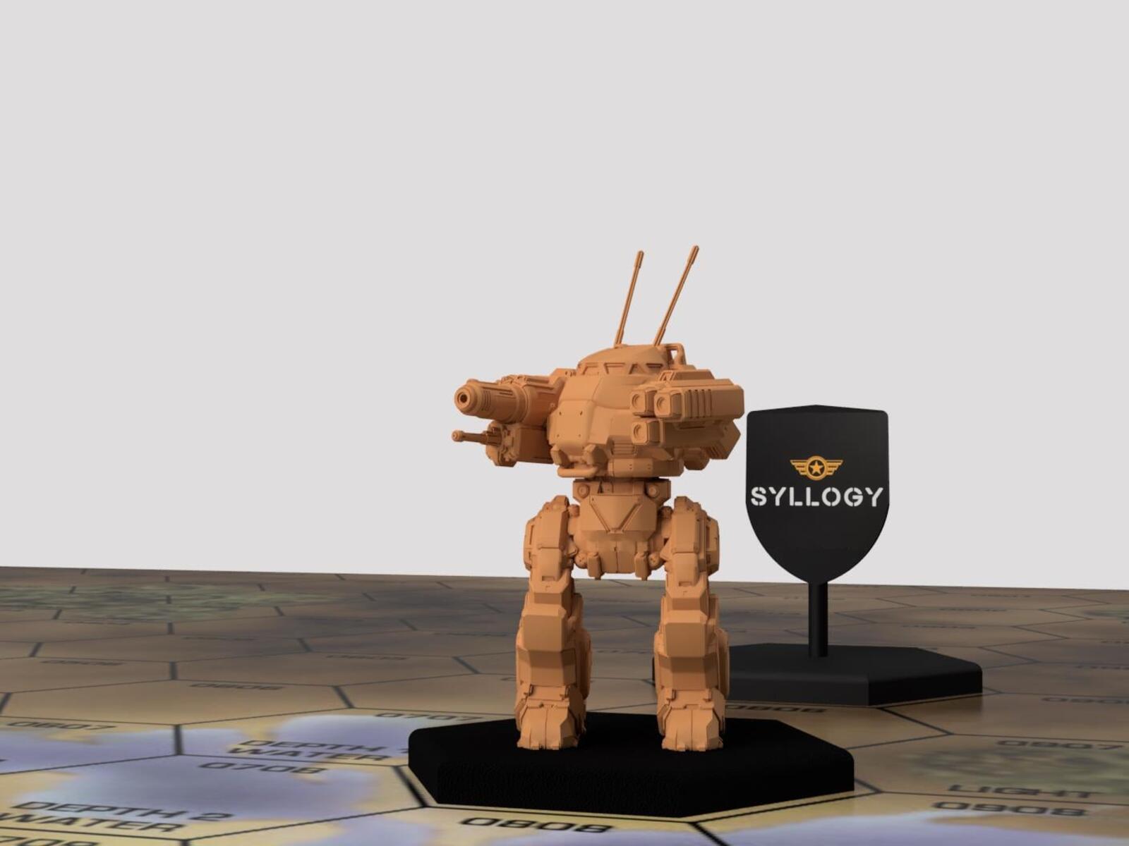 Urbanmech IIC "Hashke" | Special Variant by Syllogy | American Mecha | Compatible with BT and other 6mm Tabletop Wargames