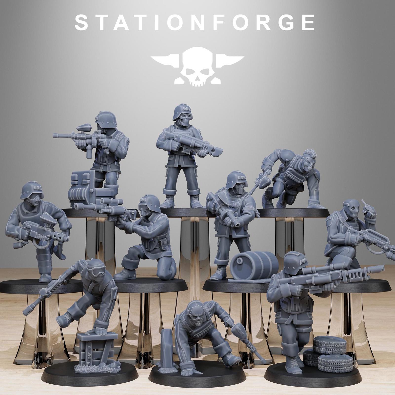 Grim Guard Paintball Squad - set of 10