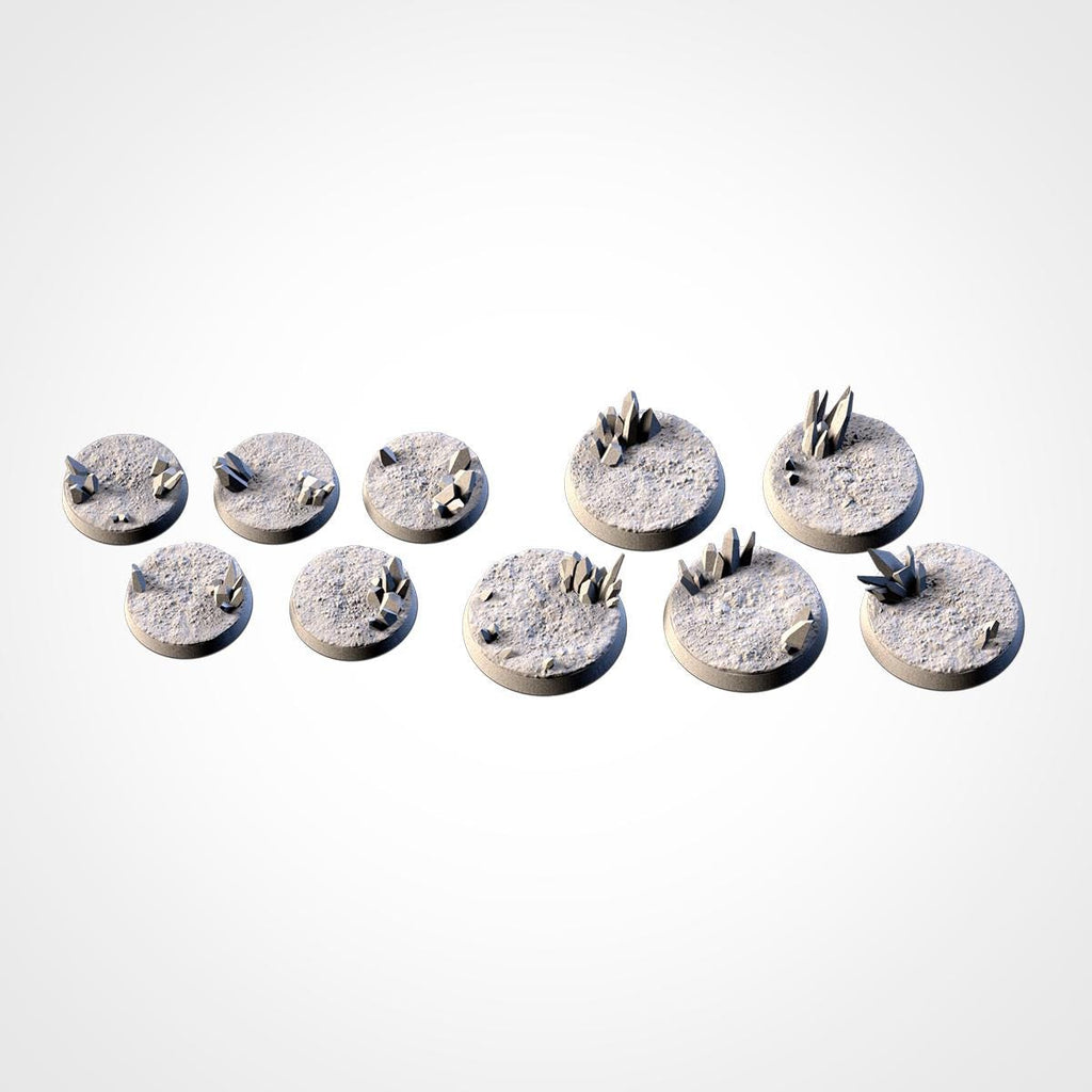 Txarli Factory TOPPERS Alien Glass Bases 25mm/32mm/40mm/50mm/60mm and more / Wargaming