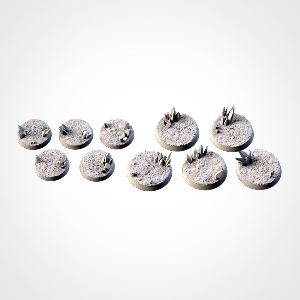 Txarli Factory Alien Glass Bases 25mm/32mm/40mm/50mm/60mm and more / Wargaming
