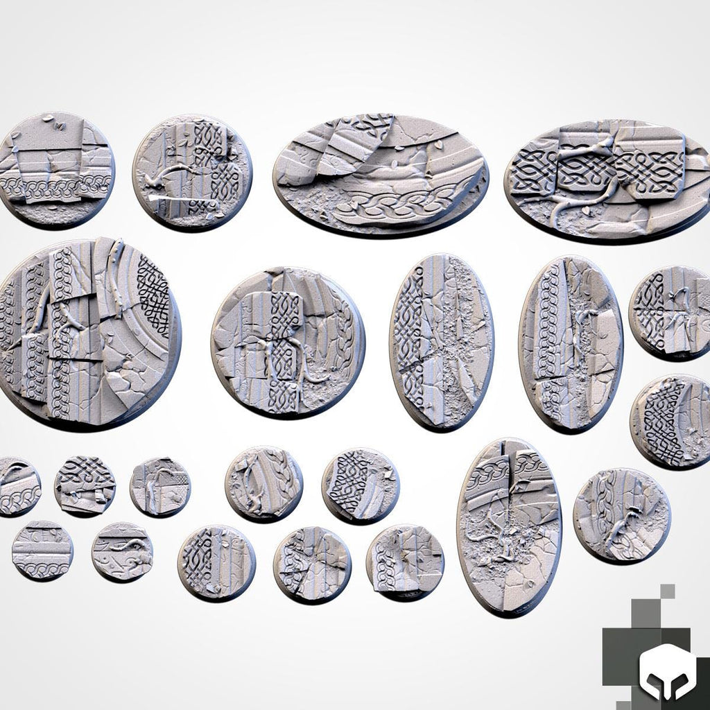 Txarli Factory, Ancestral Ruins Bases 25mm/32mm/40mm/50mm/60mm and more / Wargaming