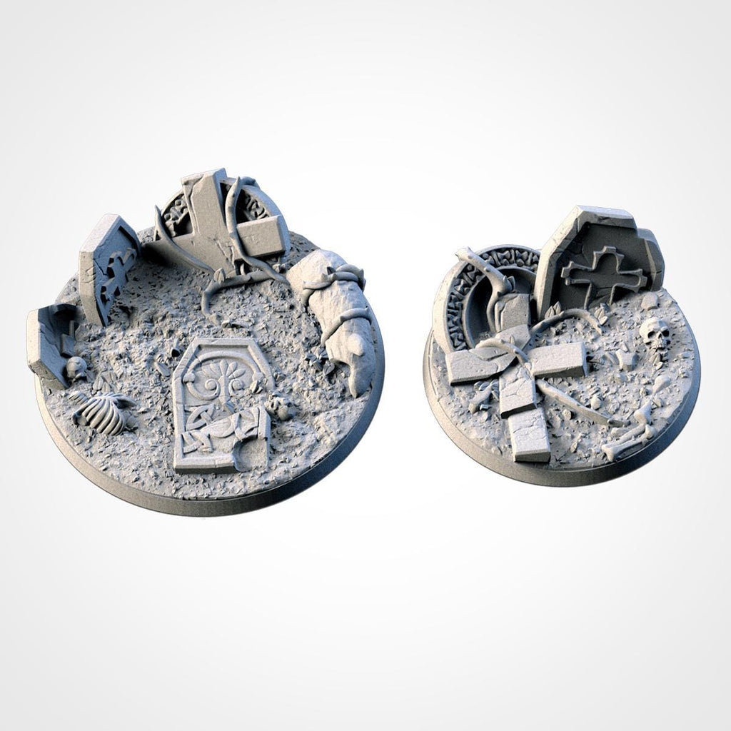 Txarli Factory, Graveyard Bases 25mm/32mm/40mm/50mm/60mm and more / Wargaming / Trench Crusade