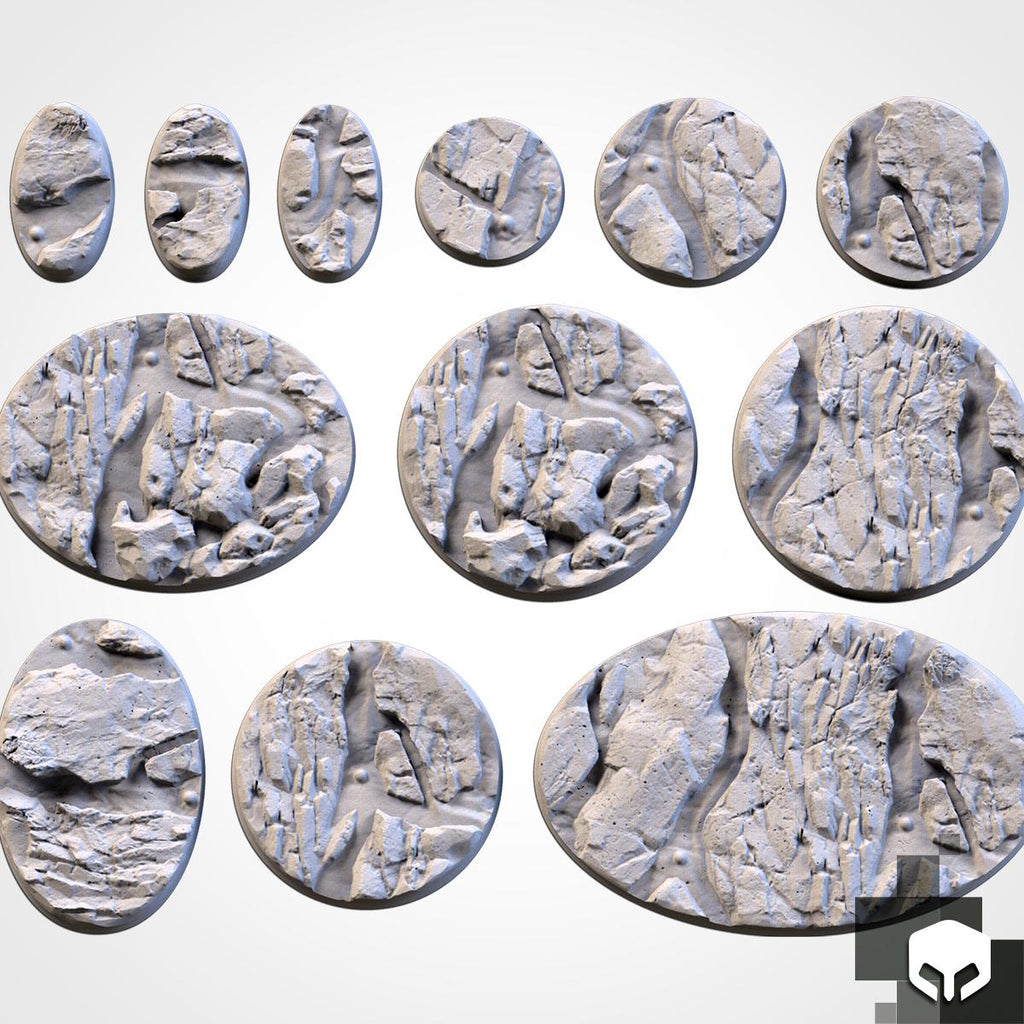 Txarli Factory Volcanic Bases EXPANSION 25mm/32mm/40mm/50mm/60mm and more / Wargaming