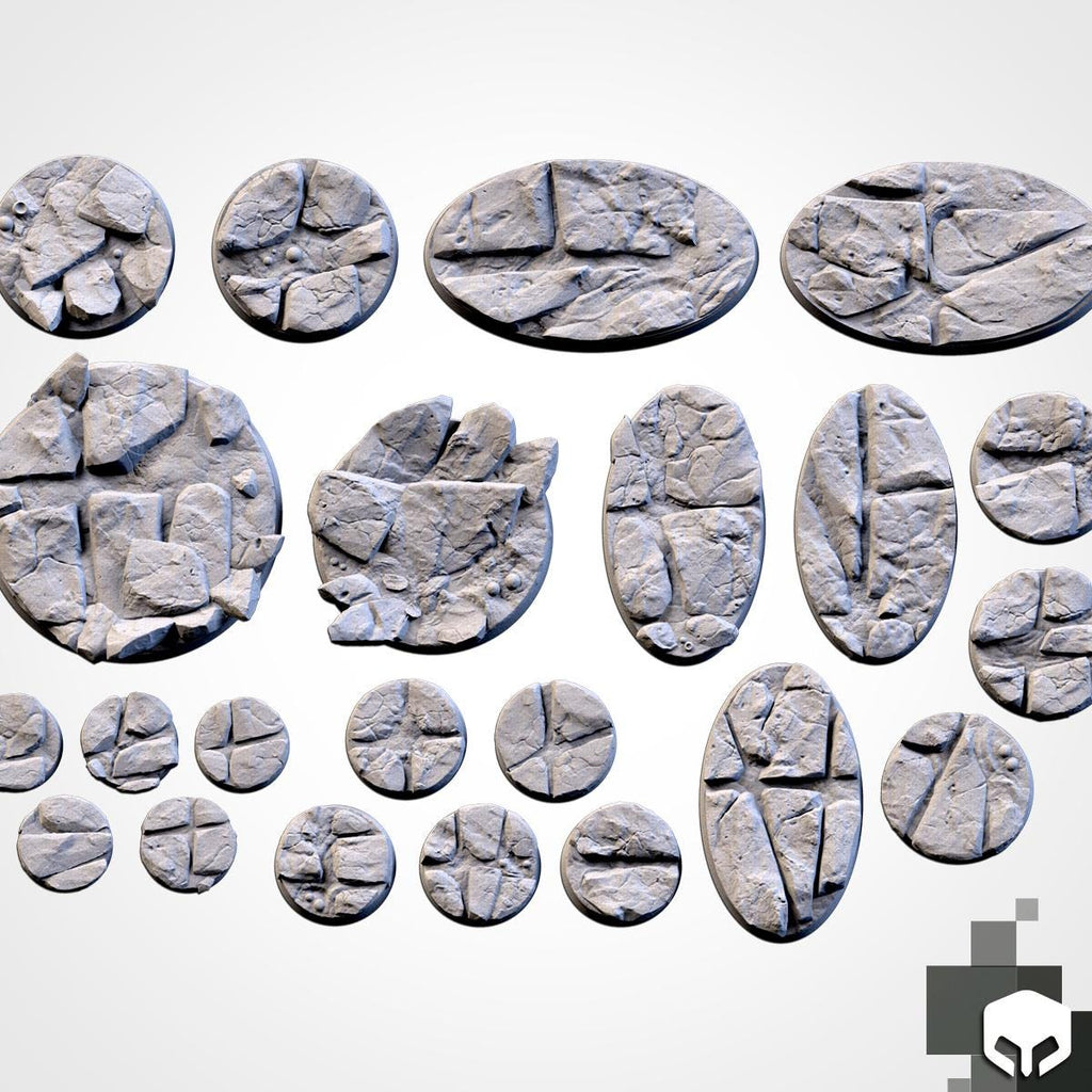 Txarli Factory Volcanic Bases 25mm/32mm/40mm/50mm/60mm and more / Wargaming