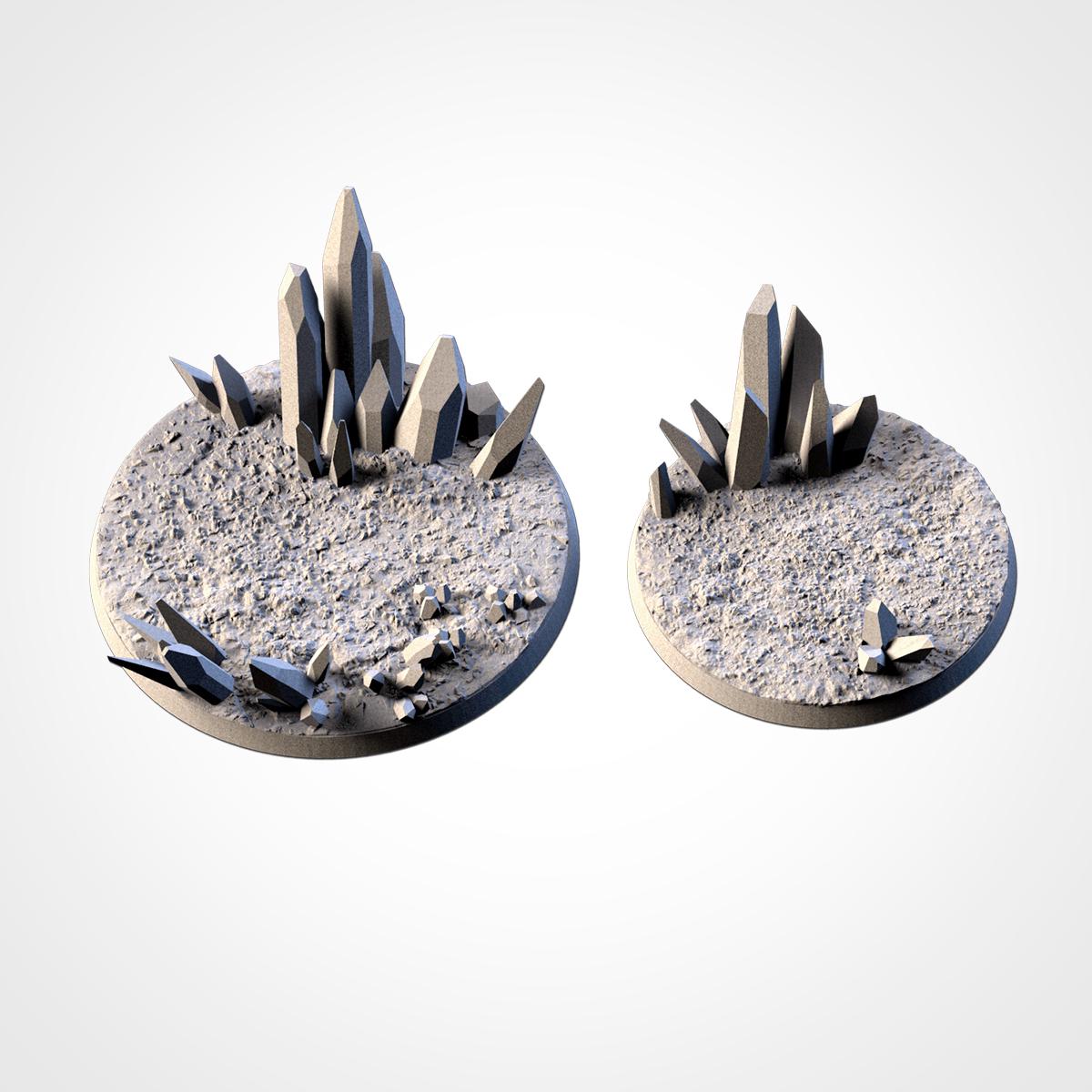 Txarli Factory TOPPERS Alien Glass Bases 25mm/32mm/40mm/50mm/60mm and more / Wargaming