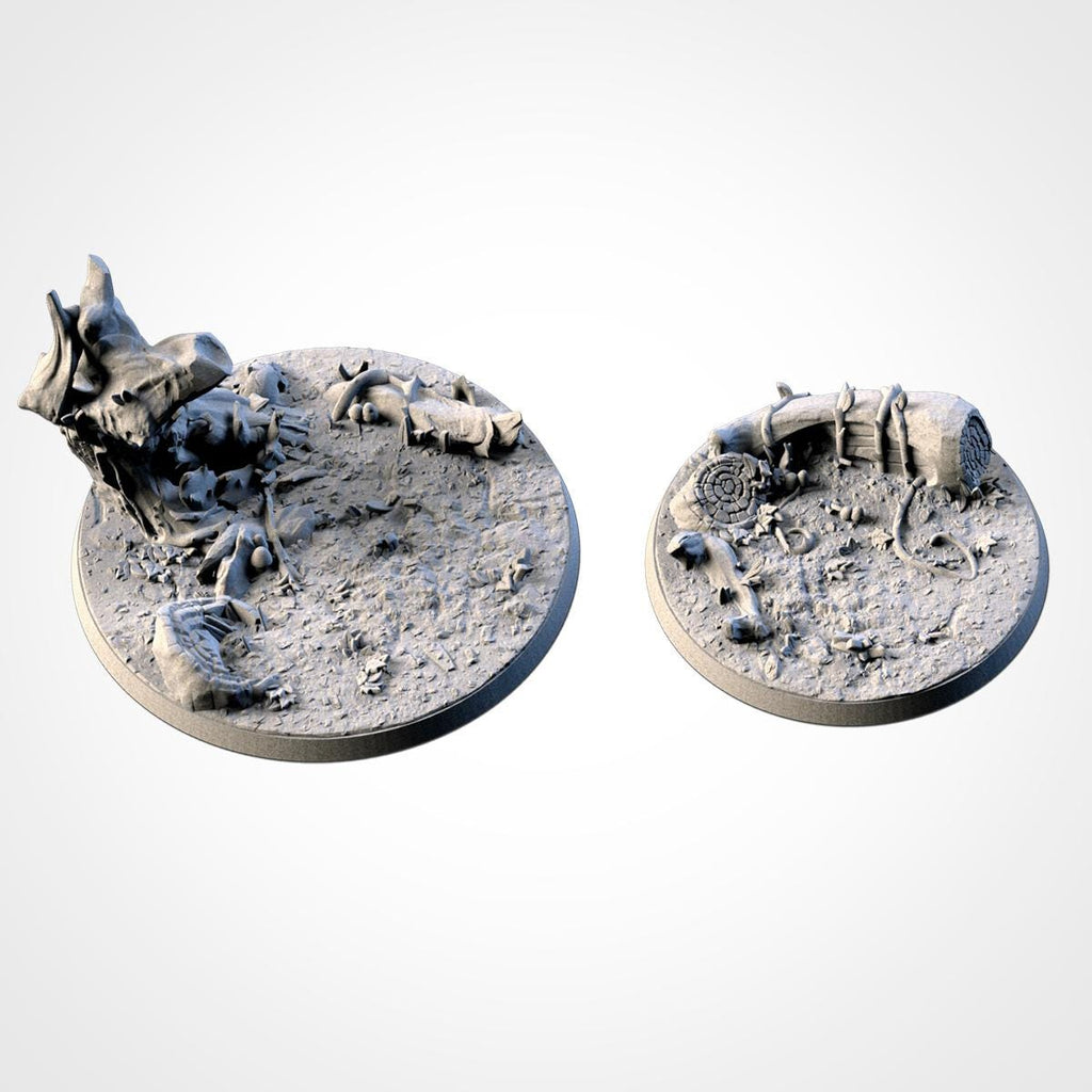 Txarli Factory Forest Bases 25mm/32mm/40mm/50mm/60mm and more / Wargaming