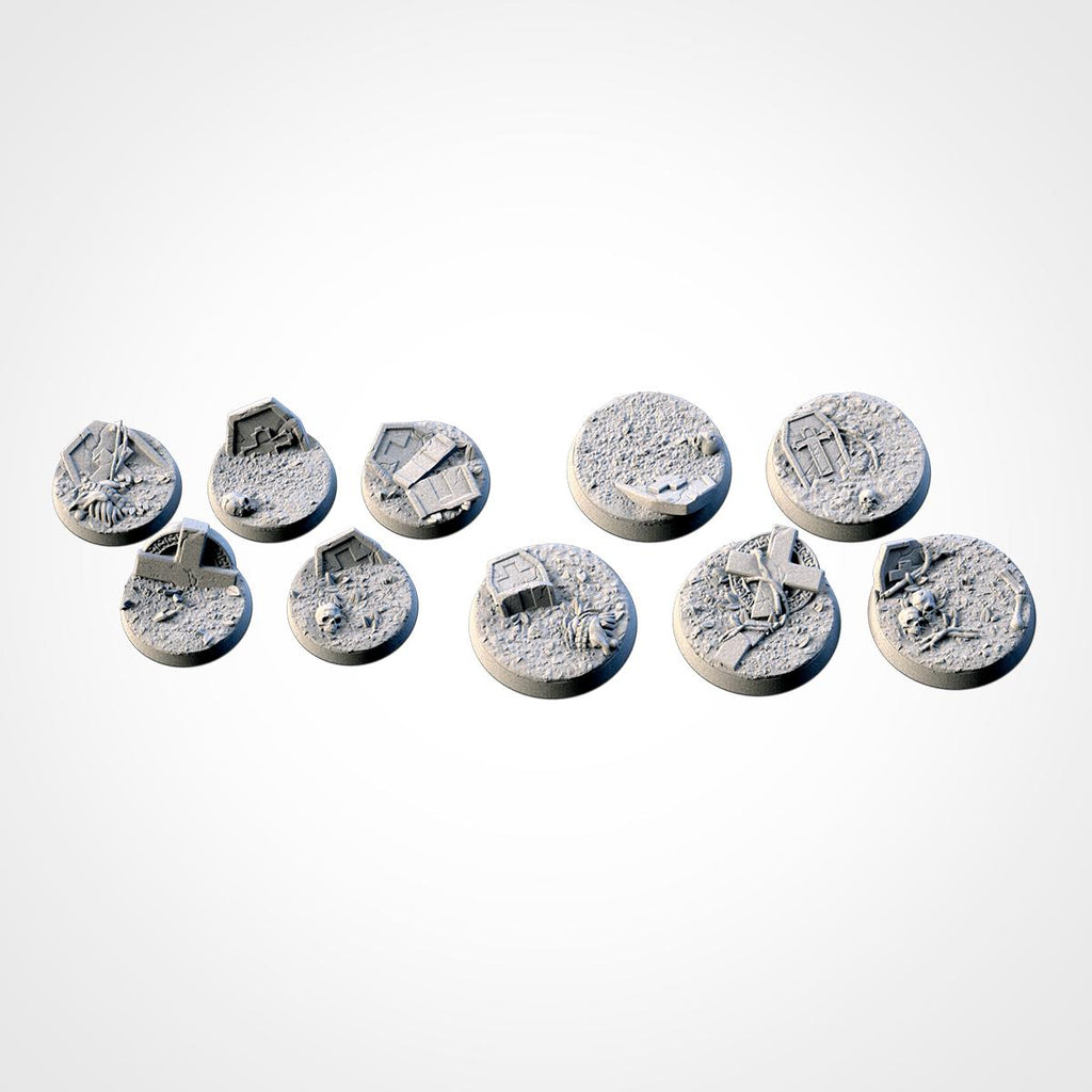 Txarli Factory TOPPERS, Graveyard Bases 25mm/32mm/40mm/50mm/60mm and more / Wargaming / Trench Crusade