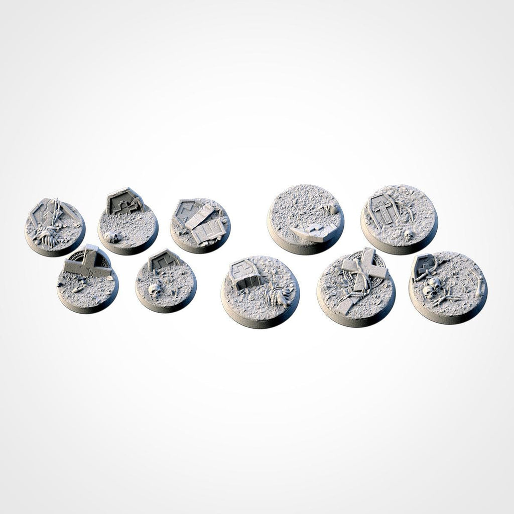 Txarli Factory, Graveyard Bases 25mm/32mm/40mm/50mm/60mm and more / Wargaming / Trench Crusade