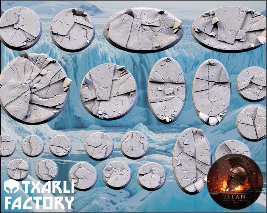 Txarli Factory, Frozen / Ice World 25mm/32mm/40mm/50mm/60mm and more / Wargaming / Trench Crusade