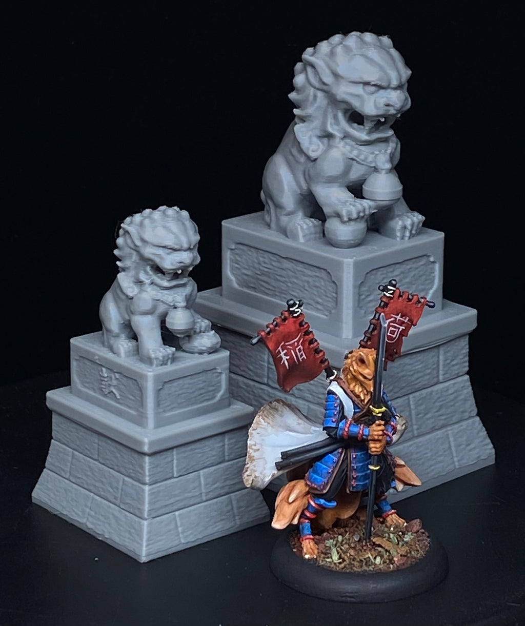 Lion Guardian / Foo Dog Statue - Bushido Terrain