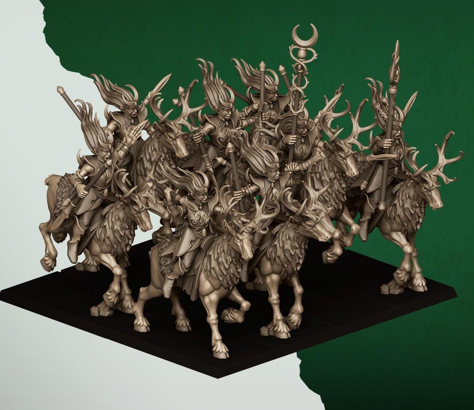 Feral Elves Moonlight Sisters | Highlands Miniatures