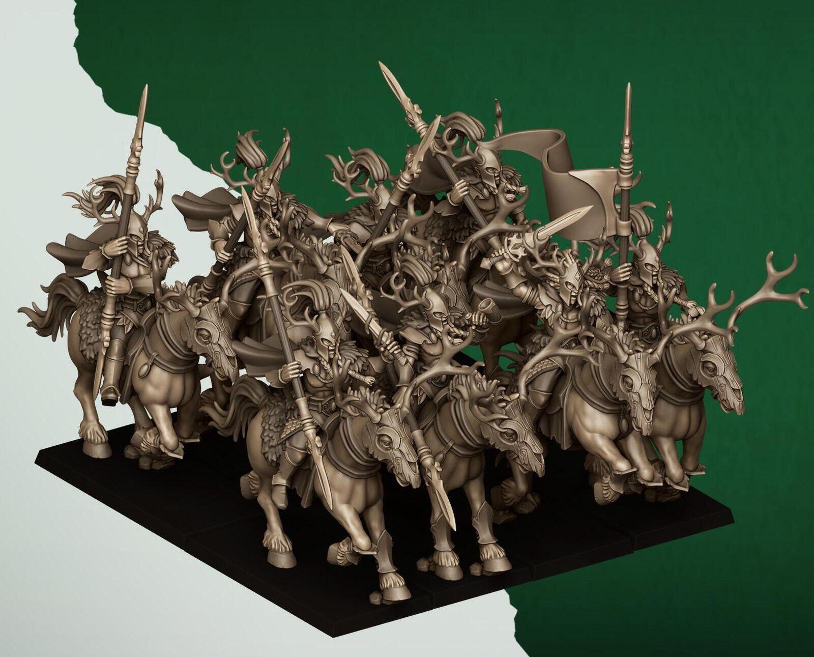 Feral Elves Forest Riders | Highlands Miniatures