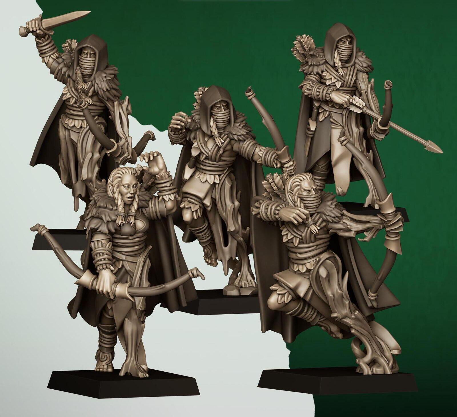 Feral Elves Scouts | Highlands Miniatures